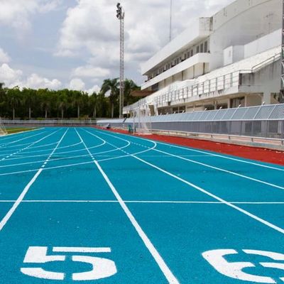 Καλή τιμή Προσαρμοσμένες αθλητικές πίστες για τρέξιμο Εύκολη εγκατάσταση με αντοχή στο φως on-line