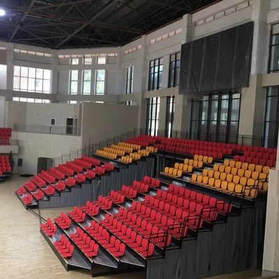 Καλή τιμή Άνετη διάταξη θέσεων λευκαντών PP υλική εισελκόμενη για την εσωτερική γυμναστική βημάτων on-line