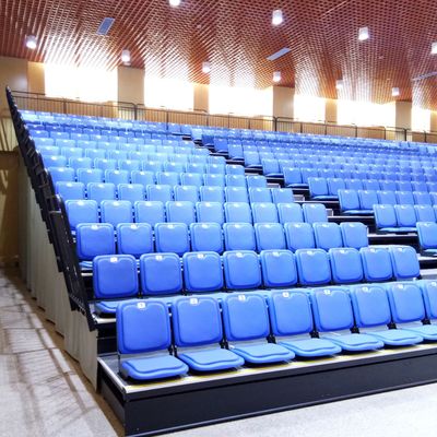 Καλή τιμή Σύγχρονη εισελκόμενη διάταξη θέσεων λευκαντών, τηλεσκοπικό σύστημα διατάξεων θέσεων για το σχολικό θέατρο on-line