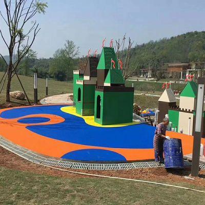 Δημιουργικό δάπεδο γυμναστικής EPDM λαστιχένιο με το κόκκινο μπλε κίτρινο χρώμα ουράνιων τόξων