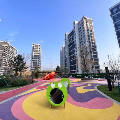Πολύχρωμο ζώων δάπεδο κόκκων σχεδίων EPDM λαστιχένιο για τα παιδιά Palyground