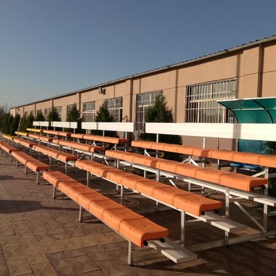 Αθλητικά γήπεδα Δημόσια πάρκα Καθίσματα Εξωτερικές μεταλλικές κερκίδες με απαιτούμενη συναρμολόγηση
