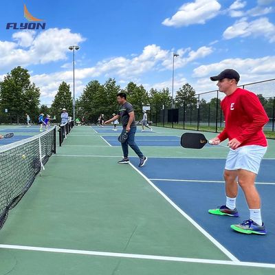 Καλή τιμή Ανθεκτικό στην εξασθένιση Pickleball Court Mat Κρυστάλλινη άμμος Επιφάνεια Πατρώμα 2 mm PVC στρώμα βάσης on-line