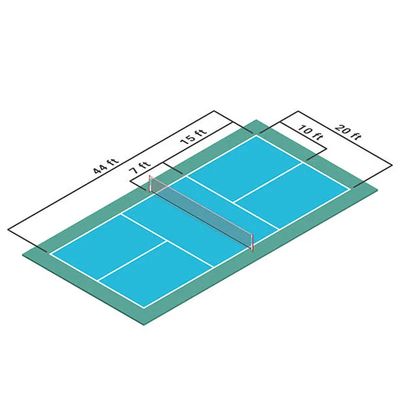 Καλή τιμή Διάθεση μεγέθους γήπεδου 44*20ft ή 60*30ft Pickleball Court Mat Roll εγκατάσταση με αρκυλική επικάλυψη Κρυστάλλινη στρώση άμμου on-line