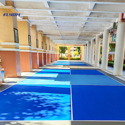 Κρυστάλλινη άμμος επιφάνειας μοτίβο pickleball γήπεδο σήμα για εσωτερικό και εξωτερικό