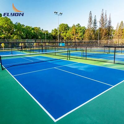 Κρυστάλλινη άμμος επιφάνεια Τύπος Pickleball Court Ανθεκτικός στη φθορά Υψηλή αντοχή