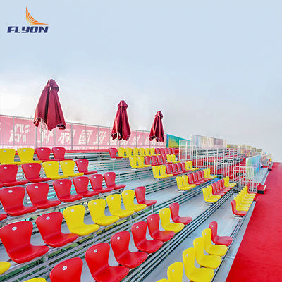 Καλή τιμή EN 12727 Compliant Aluminum Bleachers with BS 5852 Fire Resistance and 5 Years Warranty for Outdoor Stadium Seating on-line