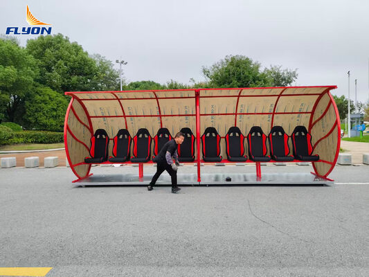 Καλή τιμή Πορτατίφ πάγκος ποδοσφαίρου από γαλβανισμένο χάλυβα, προσαρμοσμένου μεγέθους για σχολικό στάδιο on-line