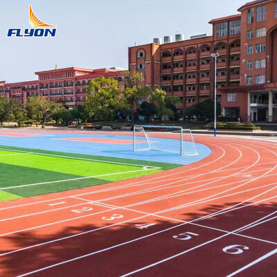Η EPDM Full Pour Running Track με 5ετή εγγύηση για την απρόσκοπτη μονολιθική επιφάνεια και την προηγμένη απορρόφηση των επιπτώσεων